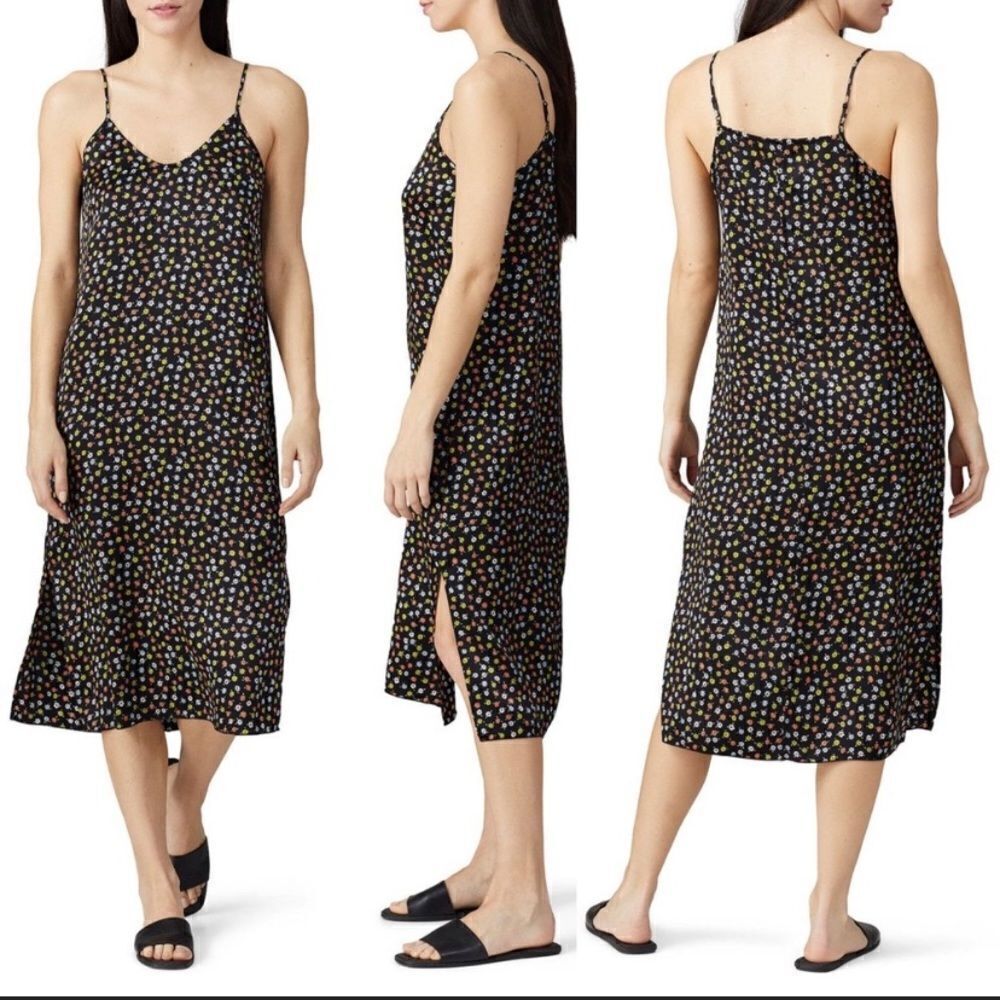ATM Anthony Thomas Melillo Floral Printed Slip Dress